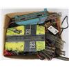 Image 1 : BOX FULL OF HO SCALE TRACK W TRANSFORMERS