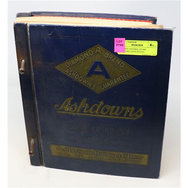 ANTIQUE GENERAL STORE COUNTER CATOLOGUED