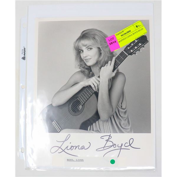 AUTOGRAPHED LIONA BOYD 8X100