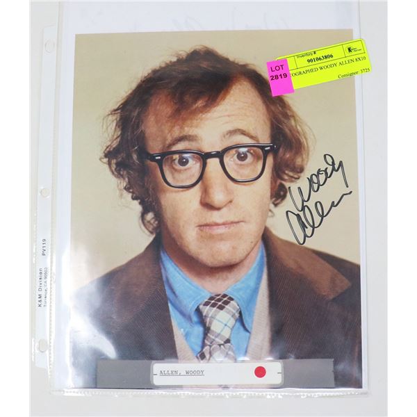 AUTOGRAPHED WOODY ALLEN 8X10