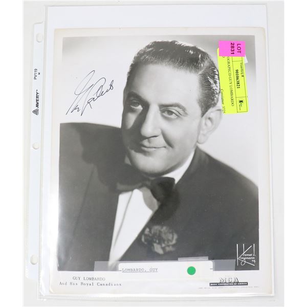 AUTOGRAPHED GUY LOMBARDO 8X10