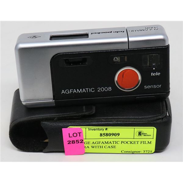 VINTAGE AGFAMATIC POCKET FILM CAMERA WITH CASE