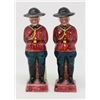 Image 1 : PAIR OF 1950S MOUNTIE SALT AND PEPPER SHAKERS