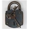 Image 1 : ANTIQUE STYLE PADLOCK WITH KEY