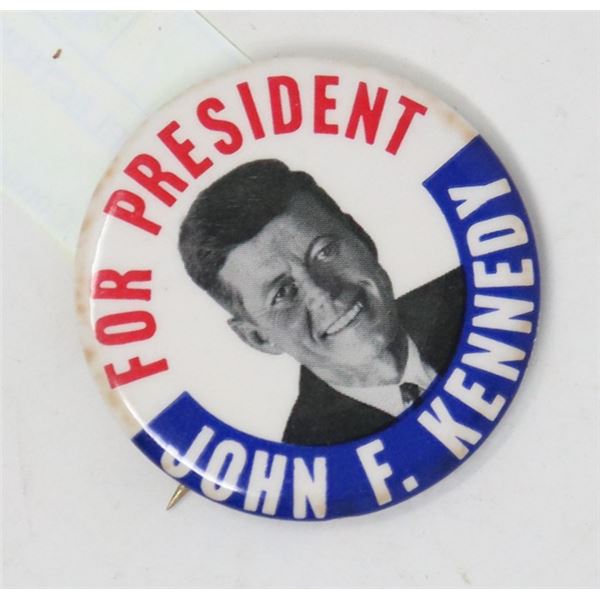 1960S JOHN F KENNEDY ELECTION PIN-BACK BUTTON