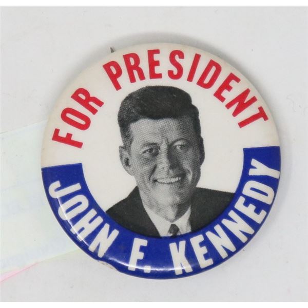 1960S JOHN F KENNEDY ELECTION PIN-BACK BUTTON
