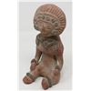 Image 1 : CLAY MAYAN  SEATED FIGURE INCENSE BURNER SMOKE