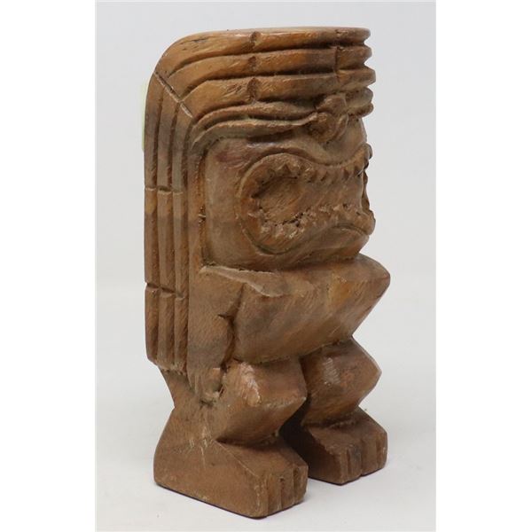 1950S TIKI CARVED STATUE 8 IN TALL