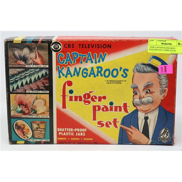 1950S CAPTAIN KANGAROO PAINTING SET COMPLETE IN