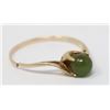 Image 1 : 10K GOLD RING WITH JADE STONE MADAME RAC