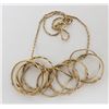 Image 1 : 10K GOLD BRACELET W/  ASSORTED GOLD RINGS MADAME