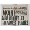 Image 1 : MOVIE REPLICA OF HAWAII PEARL HARBOUR NEWS PAPER