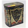 Image 1 : ANTIQUE ROYAL SHIELD TEA TIN BLUE