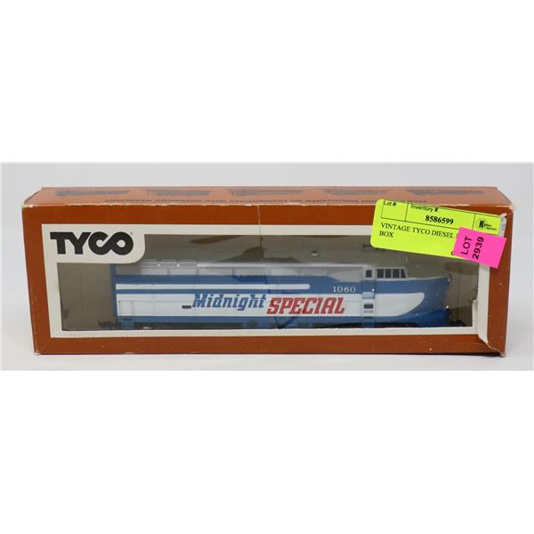 VINTAGE TYCO DIESEL ENGINE IN BOX