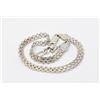 Image 1 : ITALIAN SILVER COMPOUND CHAIN BRACELET, 8.5"