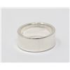 Image 1 : SILVER RING, SIMPLE BAND, APPROX. SIZE 6