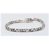 Image 1 : SILVER TWISTED BOX LINK BRACELET 7.5"