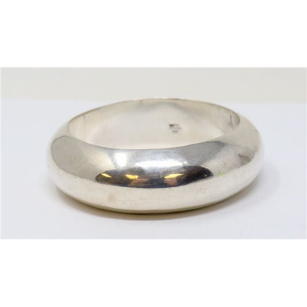 SILVER BANGLE 1" WIDE, 7.75"
