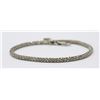 Image 1 : ITALIAN SILVER ROPE BRACELET, 8"