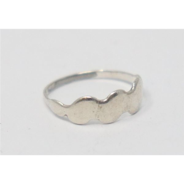 STERLING SILVER BABY RING, SIZE 1.5