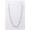 Image 1 : SILVER PAPER CLIP-LIKE LINK NECKLACE, 18"