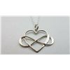 Image 1 : ESTATE 925 SILVER INFINITY HEART SYMBOL NECKLACE