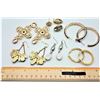 Image 3 : ESTATE SILVER/GOLD TONE RHINESTONE 6 PAIR EARRINGS