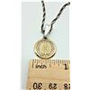 Image 5 : ESTATE 925 SILVER AZTEC PENDANT ROPE CHAIN NECKLAC