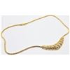 Image 1 : ESTATE SWAROVSKI GOLD PLATED 14" NECKLACE