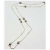 Image 1 : ESTATE 925 SILVER PEARL STYLE STATEMENT NECKLACE