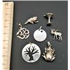 Image 2 : ESTATE LOT OF 7 925 STERLING SILVER CHARMS ~20 GRM