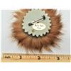 Image 2 : ESTATE RARE ALASKA HANDMADE BROOCH W/ RABBIT FUR