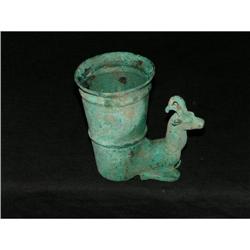 Bronze Sitting Gazal with a Cup #2125333