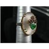 Image 1 : 18kt, quartz crystal, ruby, carved emerald ring#2170092