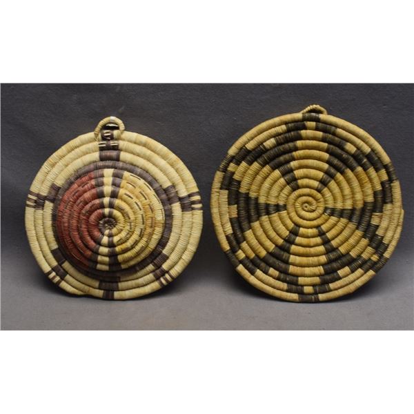 HOPI INDIAN BASKETRY PLAQUES