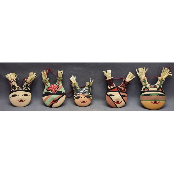 JEMEZ INDIAN POTTERY MASKS