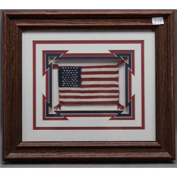 NAVAJO INDIAN FRAMED TEXTILE