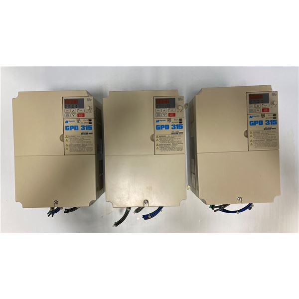 (3) Magnetek # MVB018 Drives