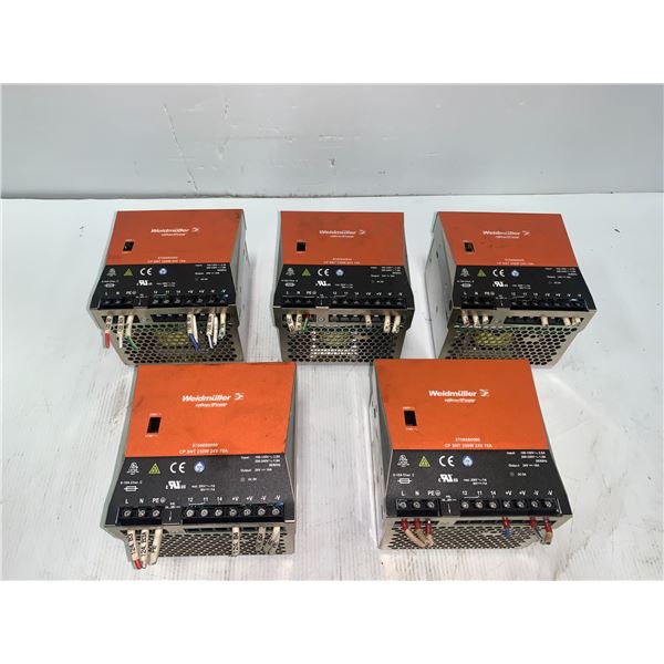 (5) Weidmuller Power Supplies (See pics for part numbers)