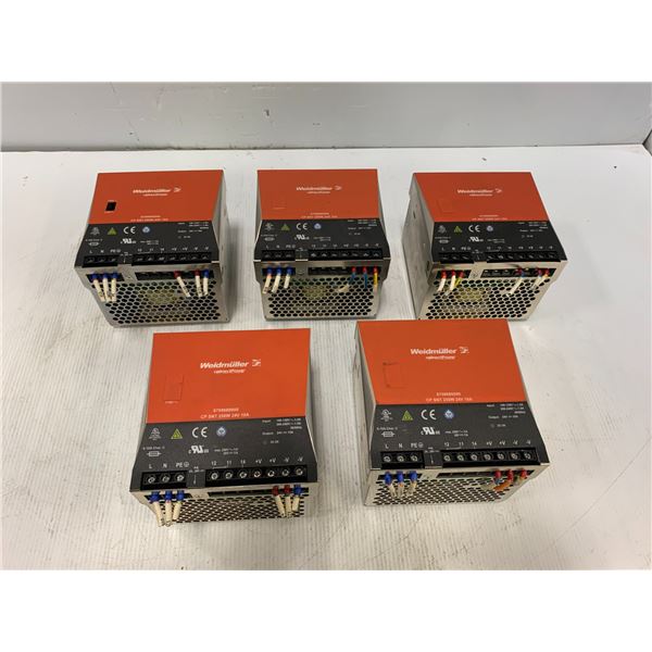 (5) Weidmuller Power Supplies (See pics for part numbers)