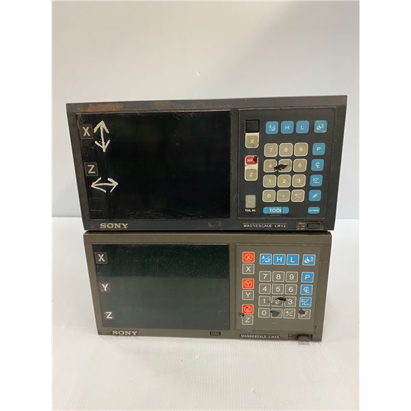 (2) Sony # LH12-2R and LH10-3017 Magnescale Digital Display Units