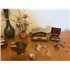 Image 3 : Various Figurines, Music Boxes, Clock & Vases