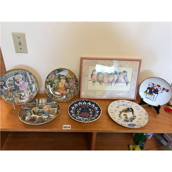 Decorative Plates, Lovebirds Print by V. Pfeiffer