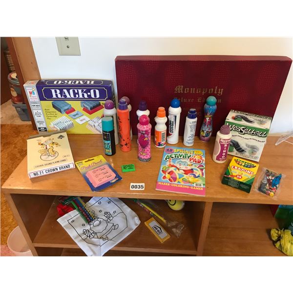 Games, Bingo Dabbers, Monopoly Deluxe Edition Game