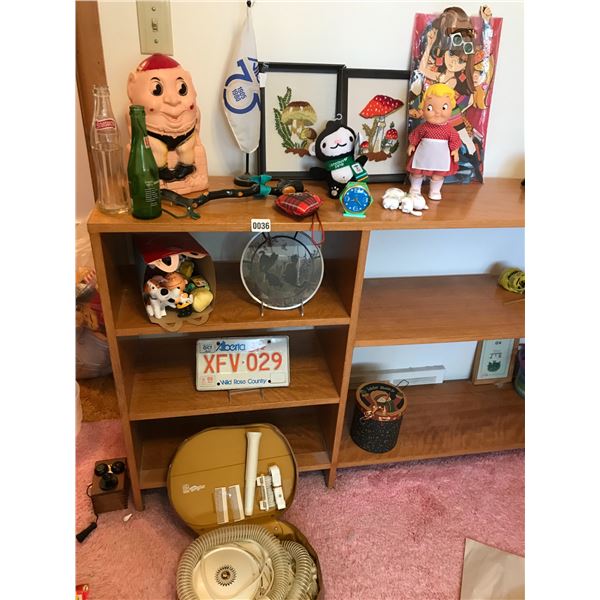 Vintage Hair Dryer, Pop Bottles, Stylist GE Hairdryer, License Plate and Humpty Dumpty