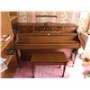 Image 8 : Henry Herbert Upright Piano with Bench & Music Books & Lam