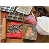 Image 2 : Baking Equipment, Rolling Pin, Cookie Cutters & Measuring Cups Etc.