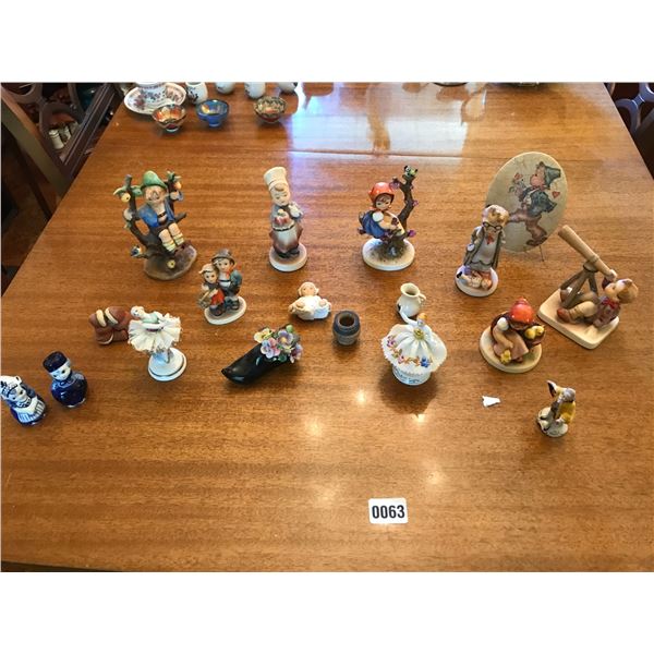 Various Figurines including Goebel & Salt & Pepper Shakers