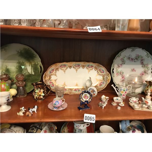 Miniature Collectible China Sets & Assorted China Platters