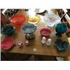 Image 1 : Crystal Bowl, Colourful Assorted Bowls, Salt & Pepper Shakers